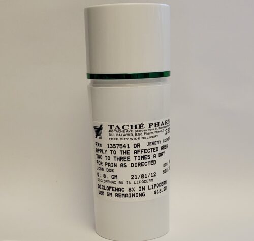 Diclofenac Topical Pain Cream Bottle