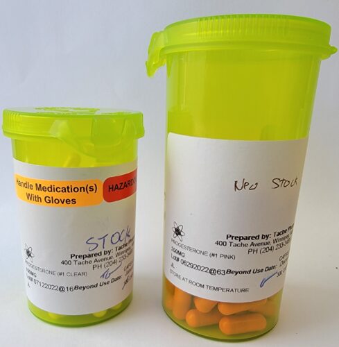Compounded Progesterone Capsules for Hormone Replacement Therapy
